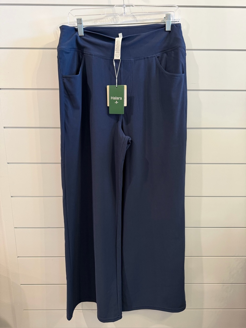 Halara Flex™ High Waisted Tummy Control Pockets Wide Leg Micro Waffle Work Pants